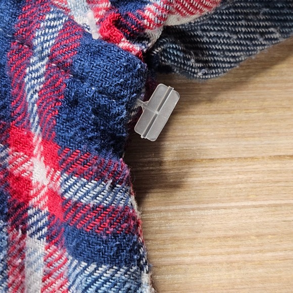 Polo Ralph Lauren‎ Plaid Flannel Utility Workshirt Mens Size M Blue Red White - Picture 6 of 10